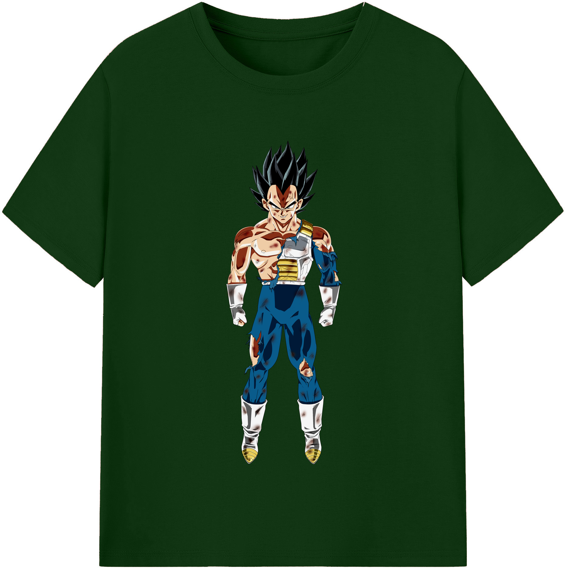 （画像用） ドラゴンボール ベジータ四世（Bejīta Yonsei）DRAGON BALL Vegeta IV 綿100％半袖Tシャツ（フロントプリント）